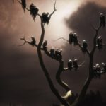 Ghosts on a Tree 3D By Jamie Sundance - Based on original painting by Franz Sedlacek