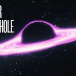 Black hole on night sky